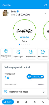 screenshot App Mi Movistar